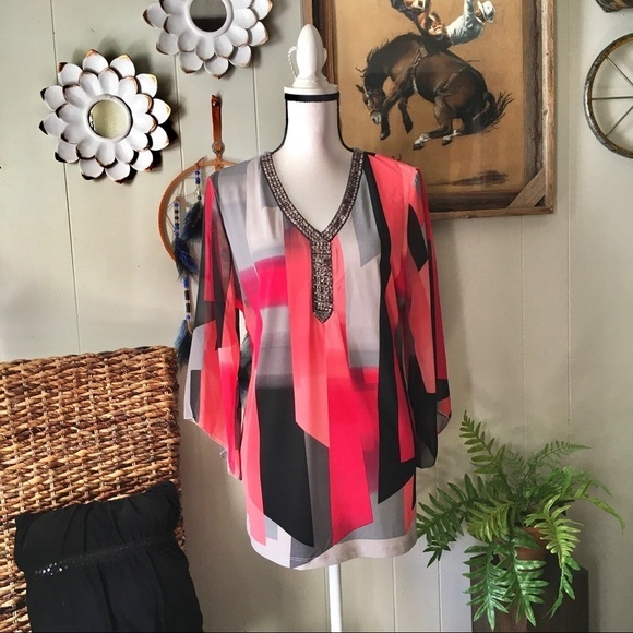 JM Collection blouse - Picture 1 of 7